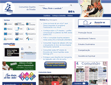 Tablet Screenshot of comunhaoespirita.org.br